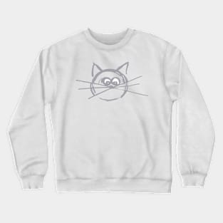 Curious cat Crewneck Sweatshirt
